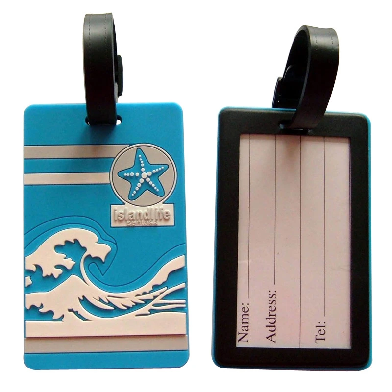 Custom 3D Rubber PVC Luggage Tag (LT011)