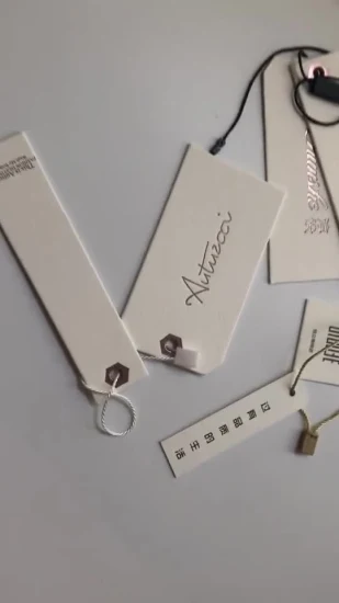 Etiquetas colgantes de papel de impresión de diseño personalizado de producto de mejor calidad de fábrica de China